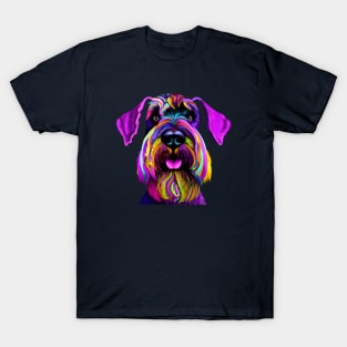 Giant Schnauzer Colorful Art Print T-Shirt